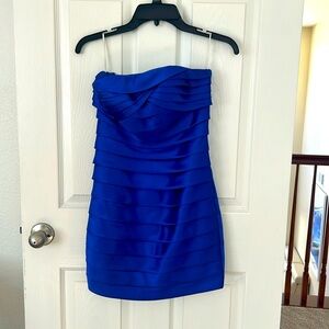 Satin royal blue evening/special event dress